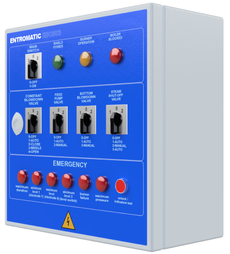 Analoges Steuerungssystem für einen Dampfkessel (ENTROMATIC 503)